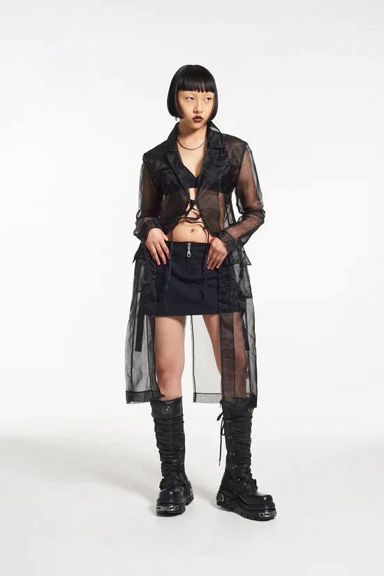 GATEKEEPER ORGANZA TRENCH COAT  - VIA THE RAGGED PRIEST | Only €99 | NOW AVAILABLE TO SHOP at IAMINHATELOVE