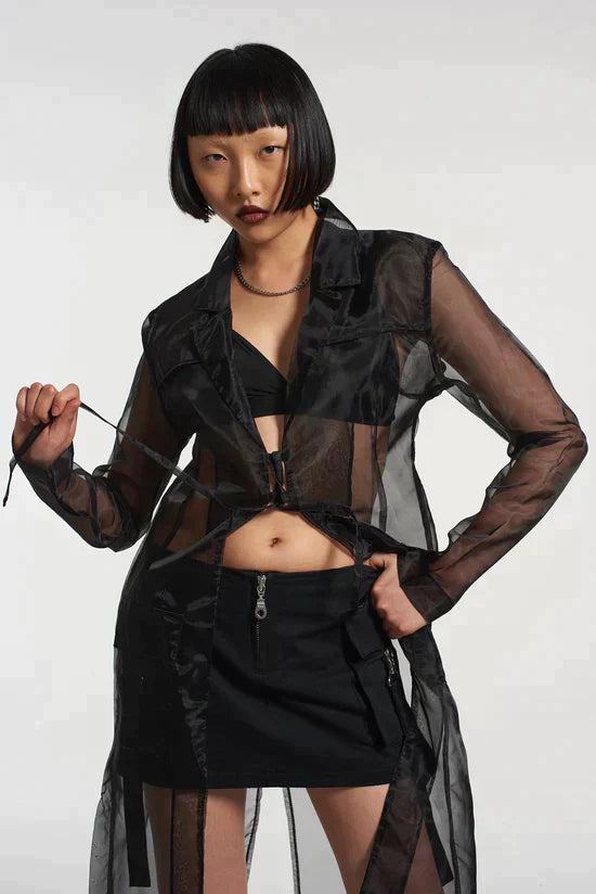 GATEKEEPER ORGANZA TRENCH COAT  - VIA THE RAGGED PRIEST | Only €99 | NOW AVAILABLE TO SHOP at IAMINHATELOVE