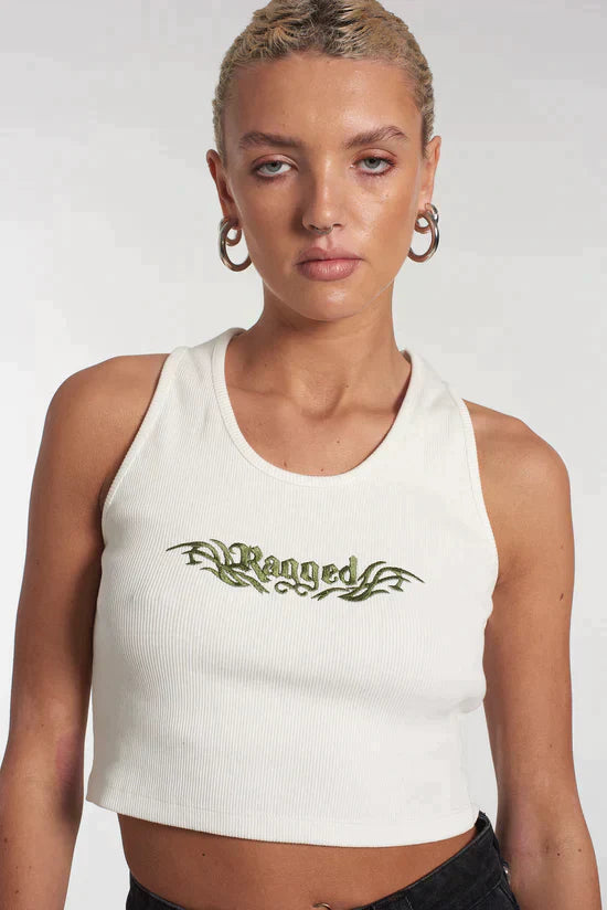 THE BASIC WHITE RIBBED TANK TOP - EXCLUSIVE Tops from THE RAGGED PRIEST - Just $43.00! SHOP NOW AT IAMINHATELOVE BOTH IN STORE FOR CYPRUS AND ONLINE WORLDWIDE
