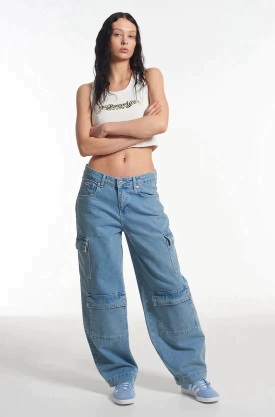 BALLOON DENIM - LIGHT BLUE  - VIA THE RAGGED PRIEST | Only €75 | NOW AVAILABLE TO SHOP at IAMINHATELOVE