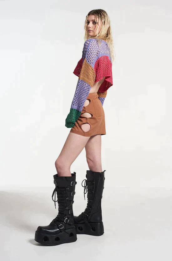CELL CROPPED KNITTED - FISHNET TOP  - VIA THE RAGGED PRIEST | Only €64 | NOW AVAILABLE TO SHOP at IAMINHATELOVE