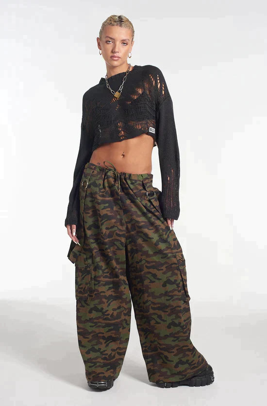 COMMANDER CAMO PARACHUTE PANTS - EXCLUSIVE Pants from THE RAGGED PRIEST - Just $76.00! SHOP NOW AT IAMINHATELOVE BOTH IN STORE FOR CYPRUS AND ONLINE WORLDWIDE