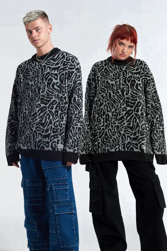 CRYPTIC KNIT  - VIA THE RAGGED PRIEST | Only €58.10 | NOW AVAILABLE TO SHOP at IAMINHATELOVE
