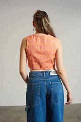 POLLY DENIM WAISTCOAT - EXCLUSIVE Vests from THE RAGGED PRIEST - Just $44.00! SHOP NOW AT IAMINHATELOVE BOTH IN STORE FOR CYPRUS AND ONLINE WORLDWIDE