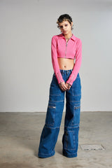 BRAT SUPER CROPPED TOP - EXCLUSIVE Tops from THE RAGGED PRIEST - Just $33.00! SHOP NOW AT IAMINHATELOVE BOTH IN STORE FOR CYPRUS AND ONLINE WORLDWIDE