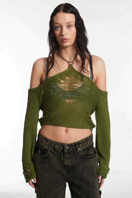 FOLK KNIT TOP - EXCLUSIVE Knitwear from THE RAGGED PRIEST - Just $54.00! SHOP NOW AT IAMINHATELOVE BOTH IN STORE FOR CYPRUS AND ONLINE WORLDWIDE