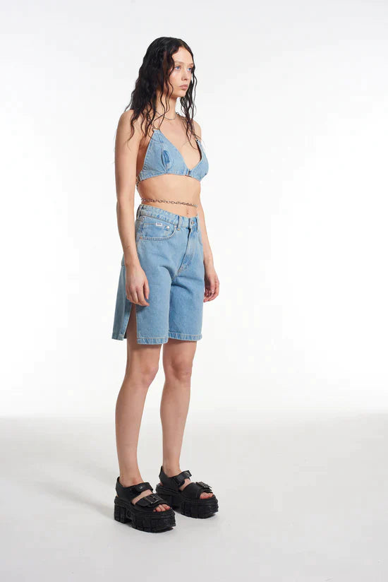 GWEN DENIM BRALETTE - EXCLUSIVE Tops from THE RAGGED PRIEST - Just $57.00! SHOP NOW AT IAMINHATELOVE BOTH IN STORE FOR CYPRUS AND ONLINE WORLDWIDE