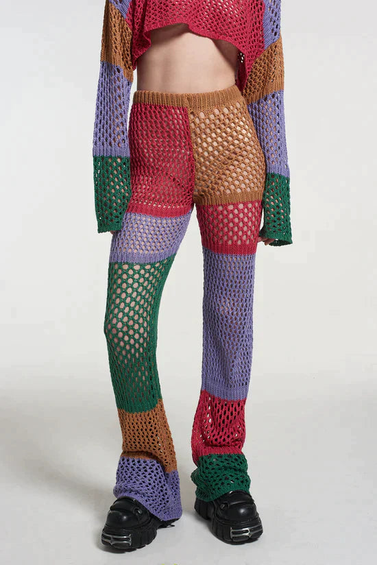ATOM FISHNET KNIT PANT  - VIA THE RAGGED PRIEST | Only €49 | NOW AVAILABLE TO SHOP at IAMINHATELOVE