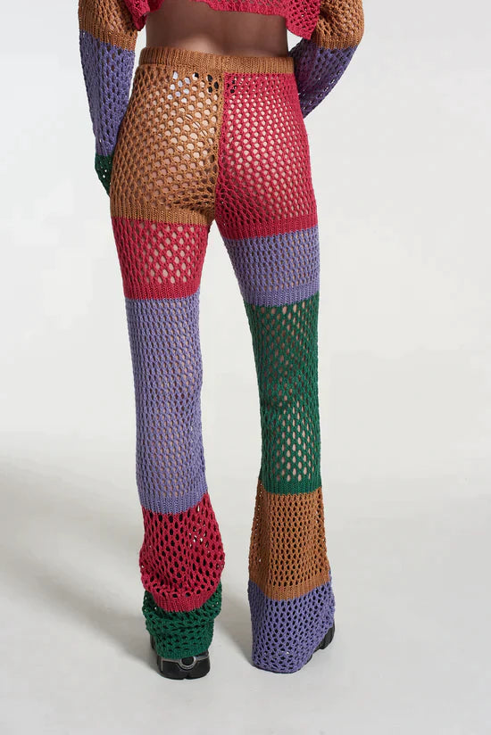 ATOM FISHNET KNIT PANT - EXCLUSIVE Knitwear from THE RAGGED PRIEST - Just $49.00! SHOP NOW AT IAMINHATELOVE BOTH IN STORE FOR CYPRUS AND ONLINE WORLDWIDE