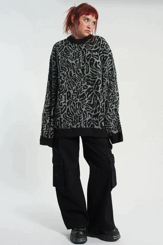 CRYPTIC KNIT  - VIA THE RAGGED PRIEST | Only €58.10 | NOW AVAILABLE TO SHOP at IAMINHATELOVE