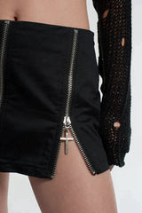EXCLUSIVE - CHARMED CROSSES MINI SKIRT - EXCLUSIVE Mini Skirts from THE RAGGED PRIEST - Just $44.00! SHOP NOW AT IAMINHATELOVE BOTH IN STORE FOR CYPRUS AND ONLINE WORLDWIDE