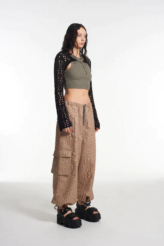 SCORPION CUT OUT KNIT SHRUG WITH CHAIN ATTACHED - EXCLUSIVE Tops from THE RAGGED PRIEST - Just $66.00! SHOP NOW AT IAMINHATELOVE BOTH IN STORE FOR CYPRUS AND ONLINE WORLDWIDE