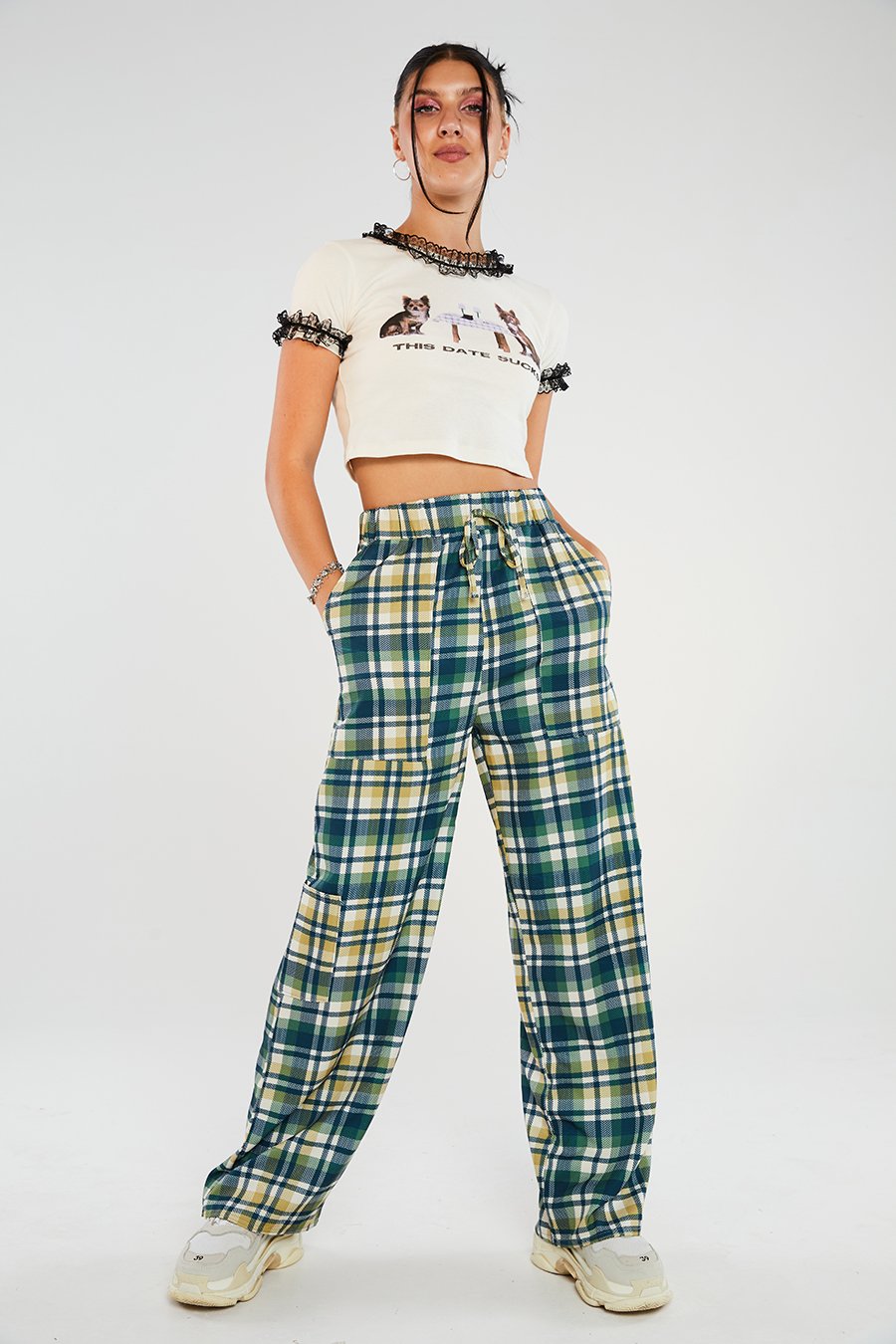 CHECKERED WL 90'S PANT - EXCLUSIVE Pants from NGO - Just $27.00! SHOP NOW AT IAMINHATELOVE BOTH IN STORE FOR CYPRUS AND ONLINE WORLDWIDE