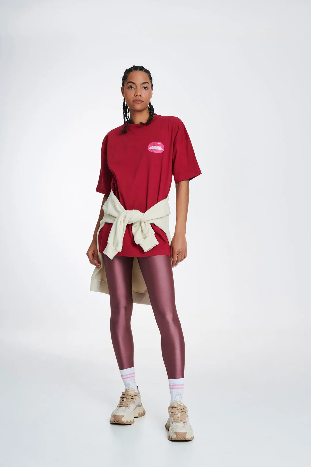 PCP JAQUELINE LEGGINGS - PLUM  - VIA PCP | Only €39 | NOW AVAILABLE TO SHOP at IAMINHATELOVE