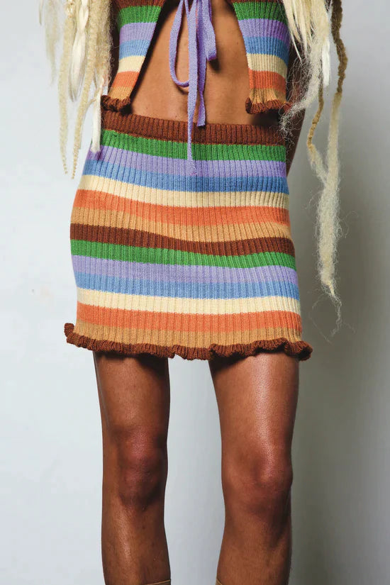 SUNRISE MINI KNIT SKIRT  - VIA THE RAGGED PRIEST | Only €37 | NOW AVAILABLE TO SHOP at IAMINHATELOVE