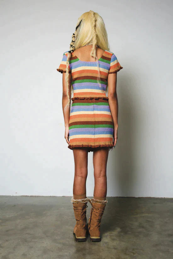 SUNRISE MINI KNIT SKIRT  - VIA THE RAGGED PRIEST | Only €37 | NOW AVAILABLE TO SHOP at IAMINHATELOVE