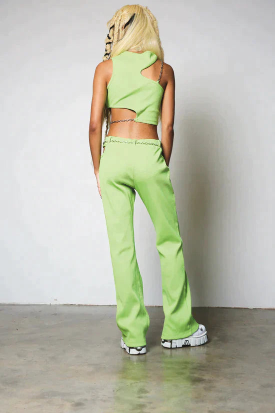 CONFUSION PANT - LIME GREEN  - VIA THE RAGGED PRIEST | Only €43 | NOW AVAILABLE TO SHOP at IAMINHATELOVE