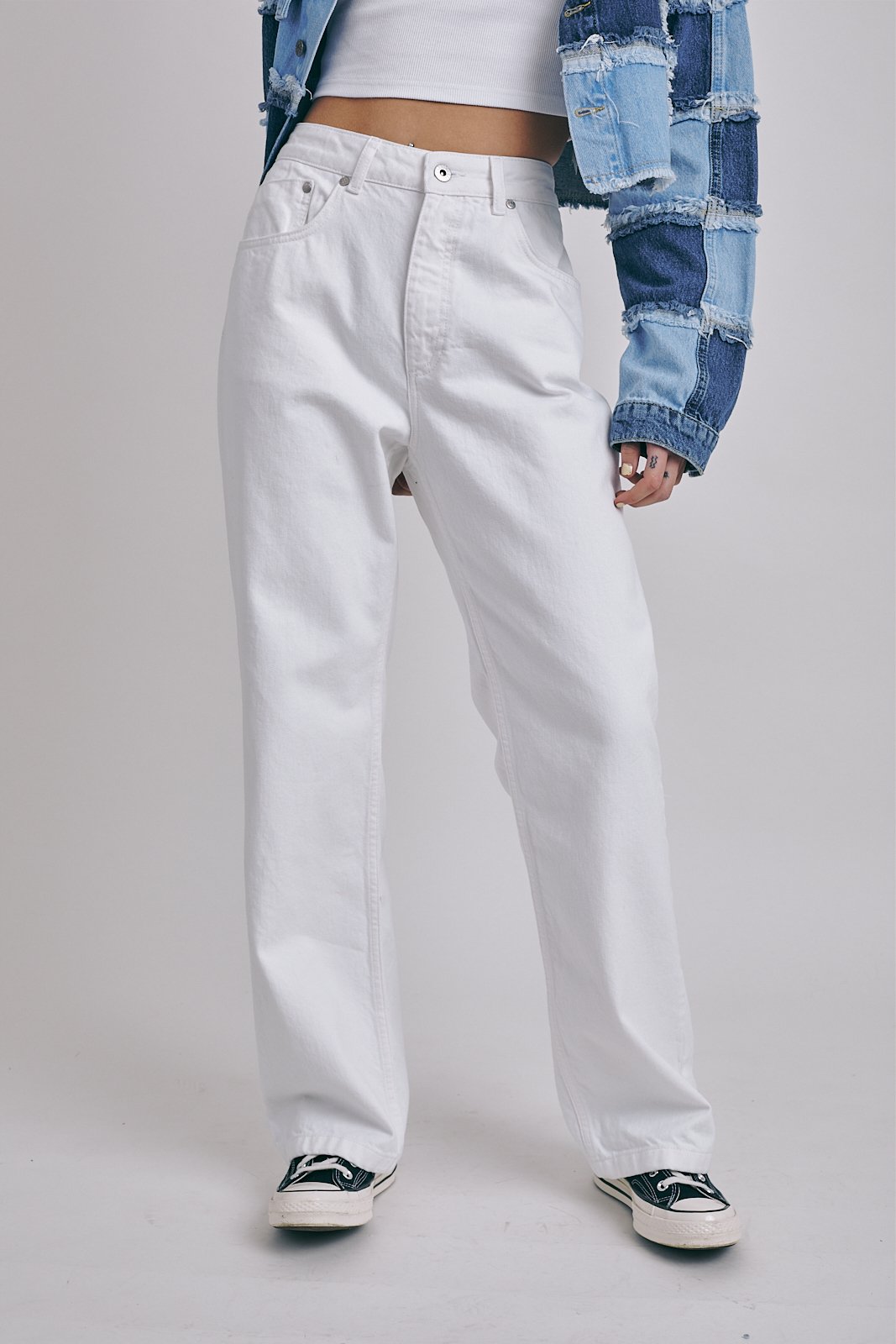 DAD DENIM - WHITE - EXCLUSIVE Denim from THE RAGGED PRIEST - Just $63.00! SHOP NOW AT IAMINHATELOVE BOTH IN STORE FOR CYPRUS AND ONLINE WORLDWIDE