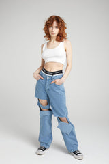 AWAKEN DENIM - BLUE - EXCLUSIVE Denim from THE RAGGED PRIEST - Just $48.95! SHOP NOW AT IAMINHATELOVE BOTH IN STORE FOR CYPRUS AND ONLINE WORLDWIDE