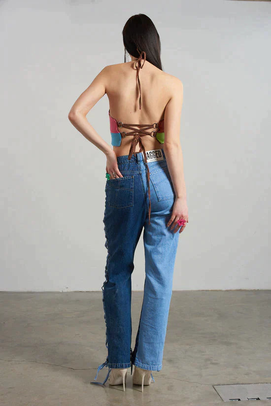 RODEO PANELLED HALTER TOP - EXCLUSIVE Tops from THE RAGGED PRIEST - Just $29.00! SHOP NOW AT IAMINHATELOVE BOTH IN STORE FOR CYPRUS AND ONLINE WORLDWIDE