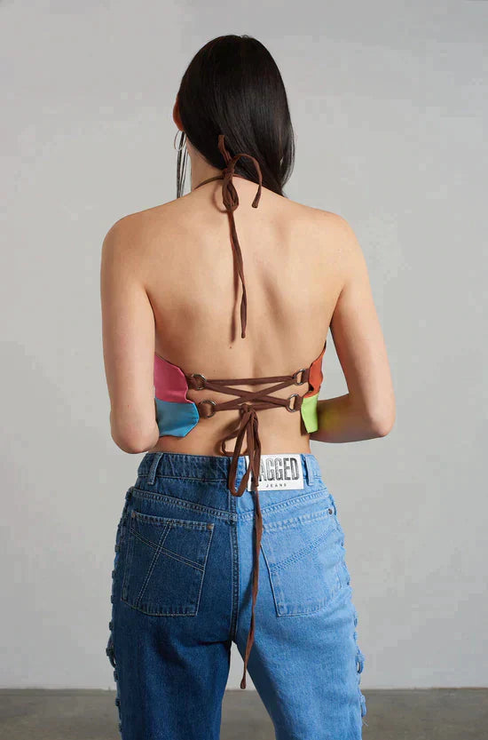 RODEO PANELLED HALTER TOP - EXCLUSIVE Tops from THE RAGGED PRIEST - Just $29.00! SHOP NOW AT IAMINHATELOVE BOTH IN STORE FOR CYPRUS AND ONLINE WORLDWIDE