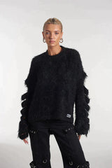 SLASHED KNIT W/ OPEN BACK - EXCLUSIVE Knitwear from THE RAGGED PRIEST - Just $55! SHOP NOW AT IAMINHATELOVE BOTH IN STORE FOR CYPRUS AND ONLINE WORLDWIDE