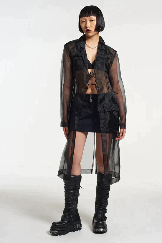 GATEKEEPER ORGANZA TRENCH COAT - EXCLUSIVE Coats & Jackets from THE RAGGED PRIEST - Just $99.00! SHOP NOW AT IAMINHATELOVE BOTH IN STORE FOR CYPRUS AND ONLINE WORLDWIDE