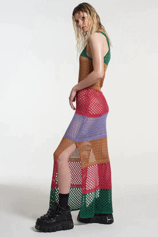 CELESTIAL KNITTED - FISHNET MAXI DRESS - EXCLUSIVE Dresses from THE RAGGED PRIEST - Just $72.00! SHOP NOW AT IAMINHATELOVE BOTH IN STORE FOR CYPRUS AND ONLINE WORLDWIDE