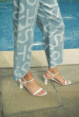 THE LETTER PRINT DENIM - LIGHT BLUE - EXCLUSIVE Denim from HOUSE OF SUNNY - Just $75.00! SHOP NOW AT IAMINHATELOVE BOTH IN STORE FOR CYPRUS AND ONLINE WORLDWIDE