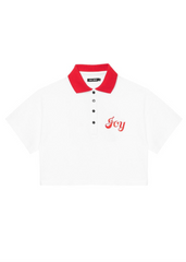 JOY POLO CROPPED SHIRT - EXCLUSIVE Tops from LOCAL HEROES - Just $48.00! SHOP NOW AT IAMINHATELOVE BOTH IN STORE FOR CYPRUS AND ONLINE WORLDWIDE