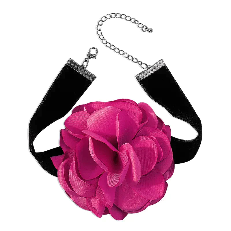 THE HARRY INSPIRED CORSAGE FLOWER CHOKER - ROSE RED - EXCLUSIVE Jewellery from HEYIAMINHATELOVE - Just $10.00! SHOP NOW AT IAMINHATELOVE BOTH IN STORE FOR CYPRUS AND ONLINE WORLDWIDE
