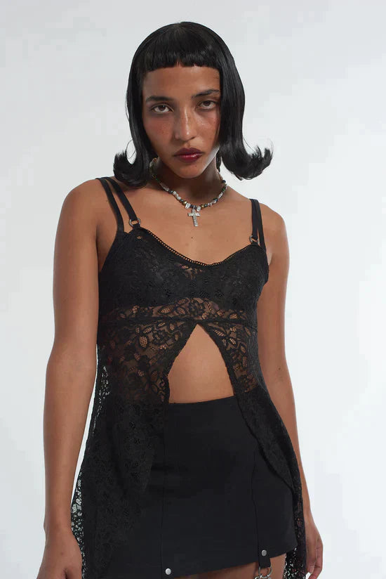 UNTOUCHED CHEMISE LACE TOP - EXCLUSIVE Tops from THE RAGGED PRIEST - Just $61.00! SHOP NOW AT IAMINHATELOVE BOTH IN STORE FOR CYPRUS AND ONLINE WORLDWIDE