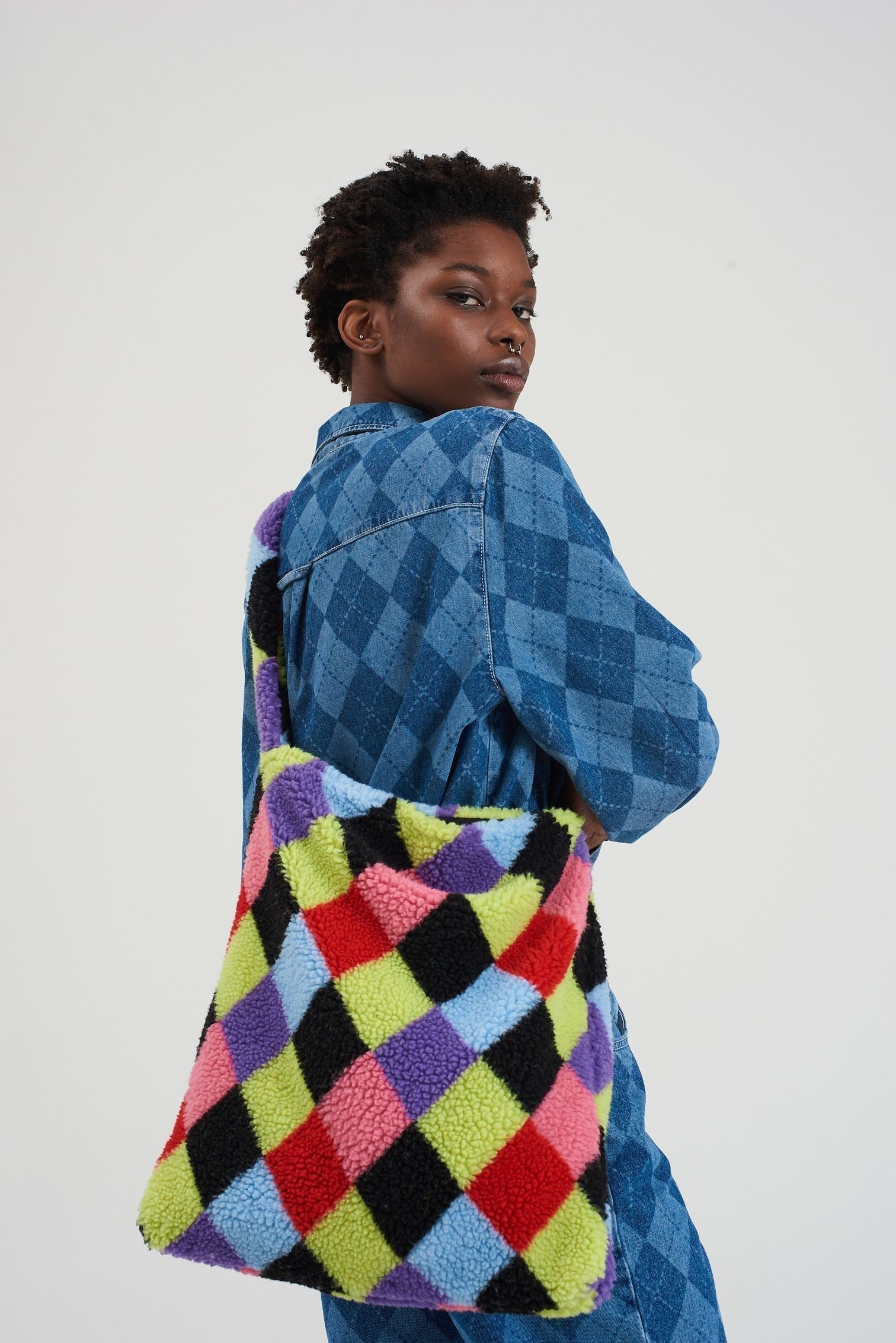 WONDER TEDDY ARGYLE TOTE BAG - EXCLUSIVE Bags from THE RAGGED PRIEST - Just $44.00! SHOP NOW AT IAMINHATELOVE BOTH IN STORE FOR CYPRUS AND ONLINE WORLDWIDE