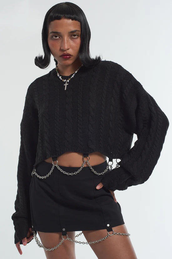 WIDOW KNIT - EXCLUSIVE Knitwear from THE RAGGED PRIEST - Just €61! SHOP NOW AT IAMINHATELOVE BOTH IN STORE FOR CYPRUS AND ONLINE WORLDWIDE @ IAMINHATELOVE.COM