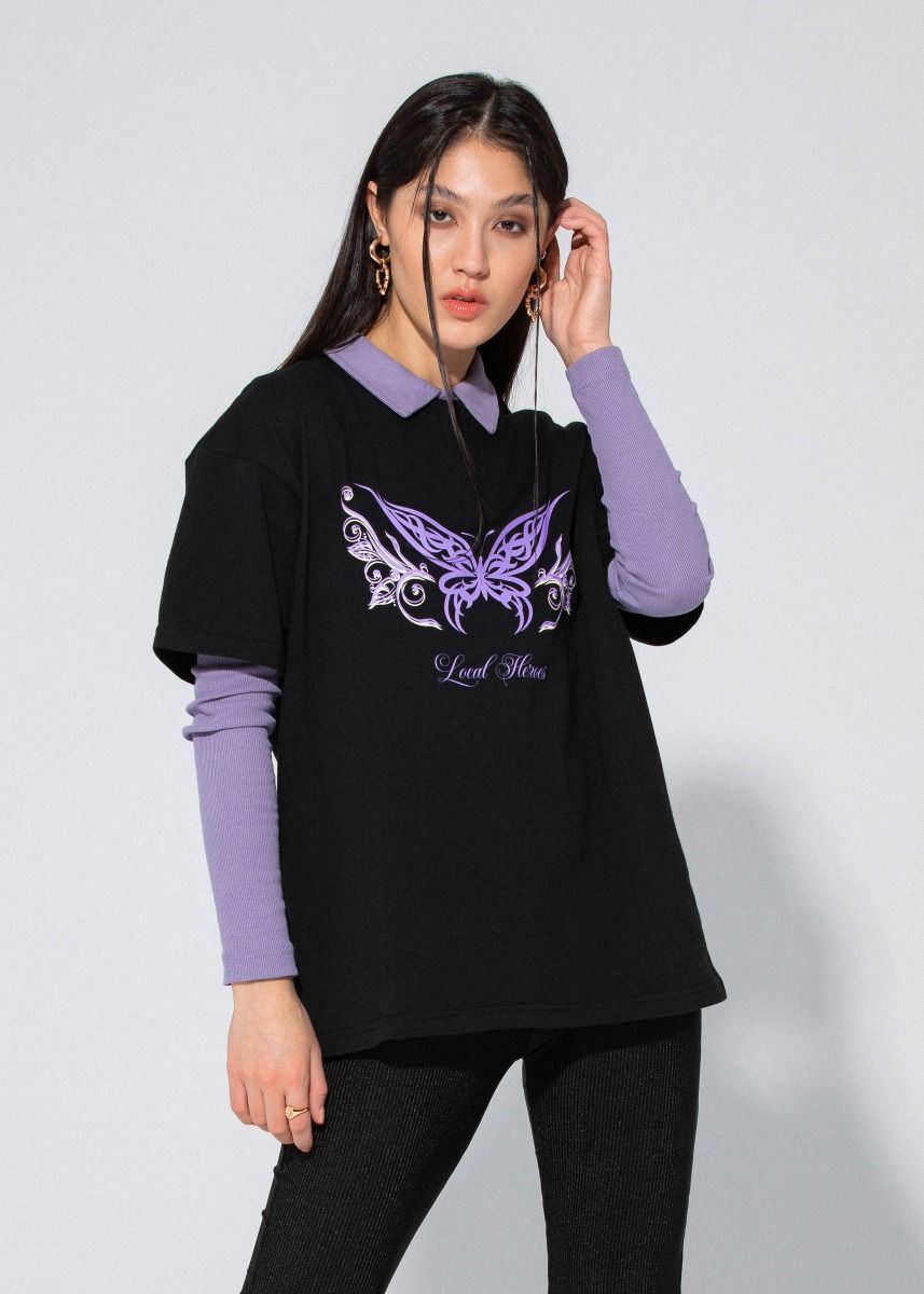 BUTTERFLY TRIBAL TEE - EXCLUSIVE Tee from LOCAL HEROES - Just $34.00! SHOP NOW AT IAMINHATELOVE BOTH IN STORE FOR CYPRUS AND ONLINE WORLDWIDE