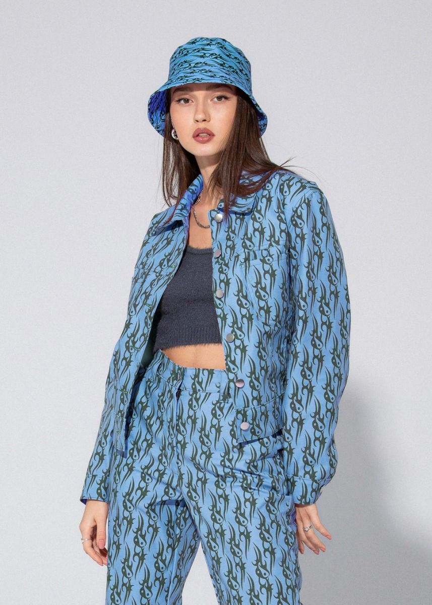 TRIBAL LOVE JACKET - BLUE - EXCLUSIVE Jackets from LOCAL HEROES - Just $65.00! SHOP NOW AT IAMINHATELOVE BOTH IN STORE FOR CYPRUS AND ONLINE WORLDWIDE